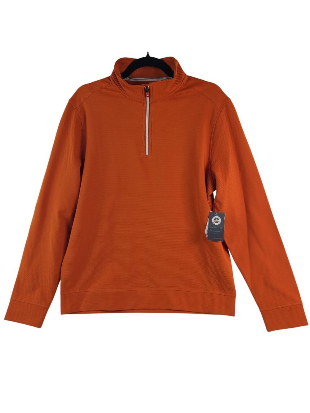 NEW Flag & Anthem Madeflex Burnt Orange 1/4 Zip Pullover Sweatshirt Sz M